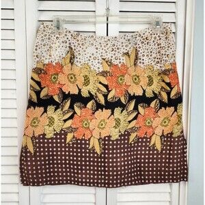 Blue Plate Fall Floral Skort 100% Cotton size 4